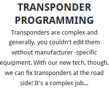 Transponder Programming Blackpool
